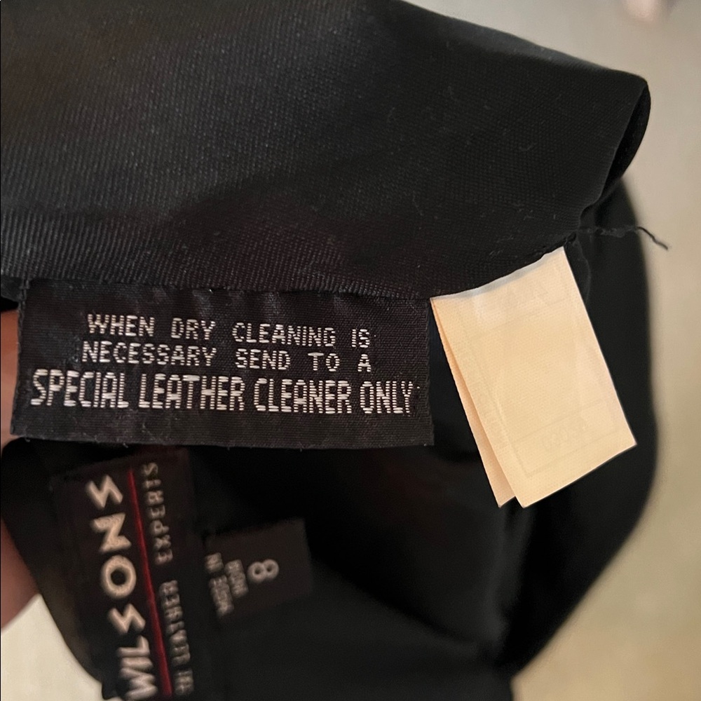 Vintage Y2K Wilson’s Black Leather Mini Skirt - Picture 5 of 10